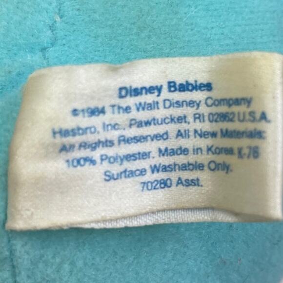 Vintage 1984 Disney Babies Hasbro Baby Mickey Mouse Plush Stuffed Animal - Picture 4 of 4